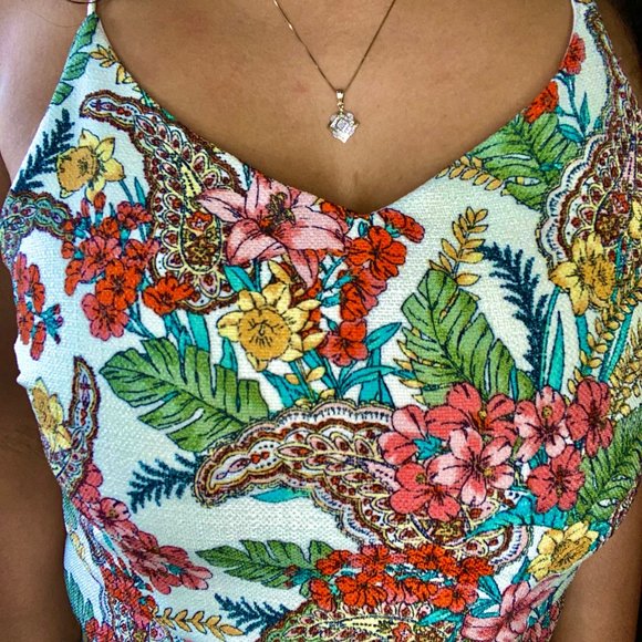 Floral Print Romper - Picture 3 of 3